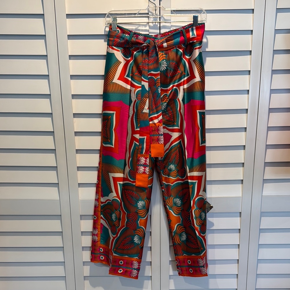 Zara Multicolor Wide Leg Pants